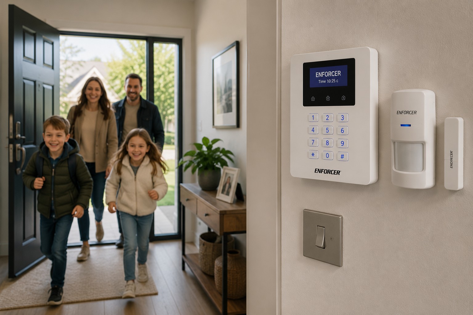 Family home protected by an Enforcer alarm system in Sheffield