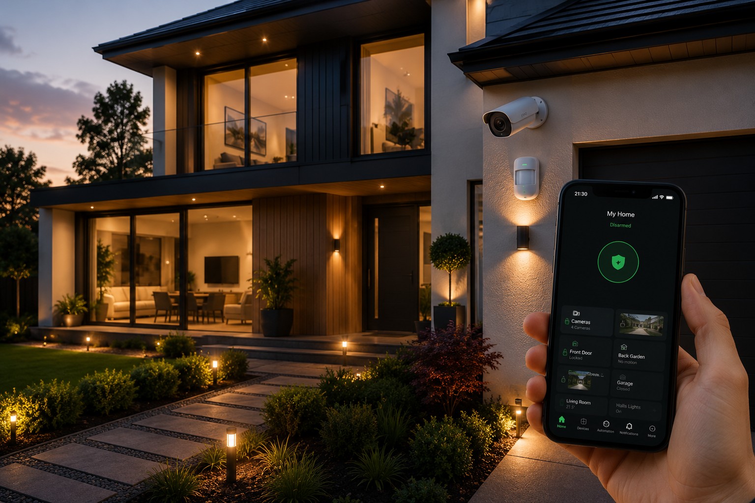 Professionally installed smart home security systems in Sheffield with remote smartphone access