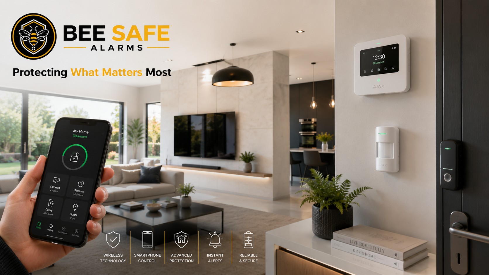 Smart home security systems in Sheffield from BEE Safe Alarms