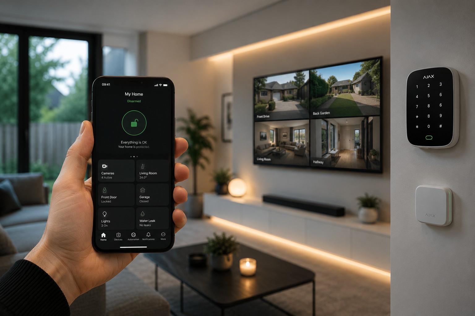 Smart home security systems Sheffield with smartphone control and remote monitoring